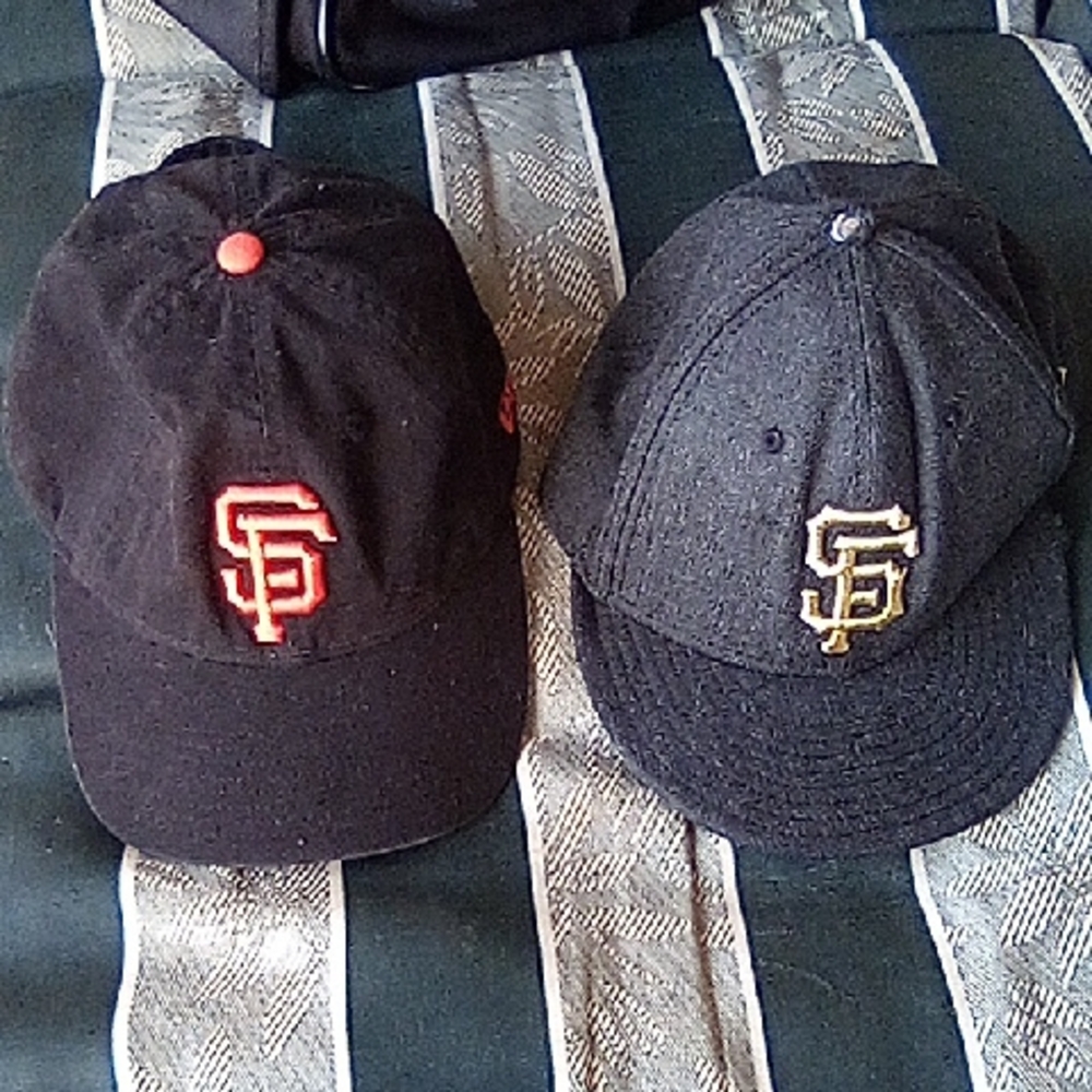 SFO Giants Baseball Caps Genuine Merchandise MLB Orange & Gold.